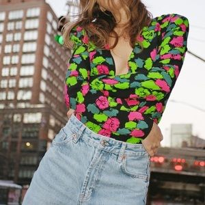 ZARA FLORAL BODYSUIT